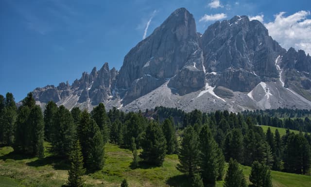 Le Dolomiti da est a ovest
