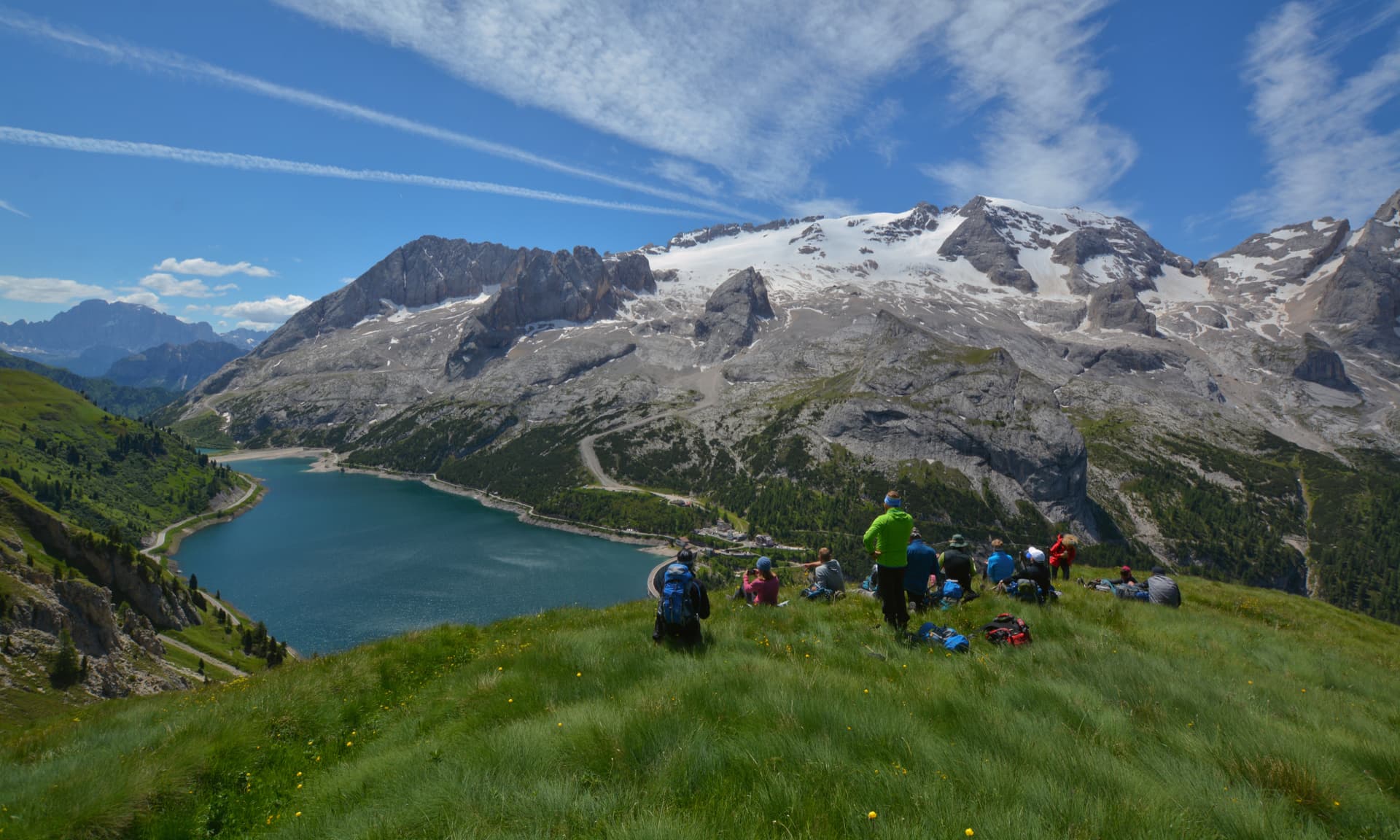 Giro panoramico + passeggiata di fronte alla Marmolada